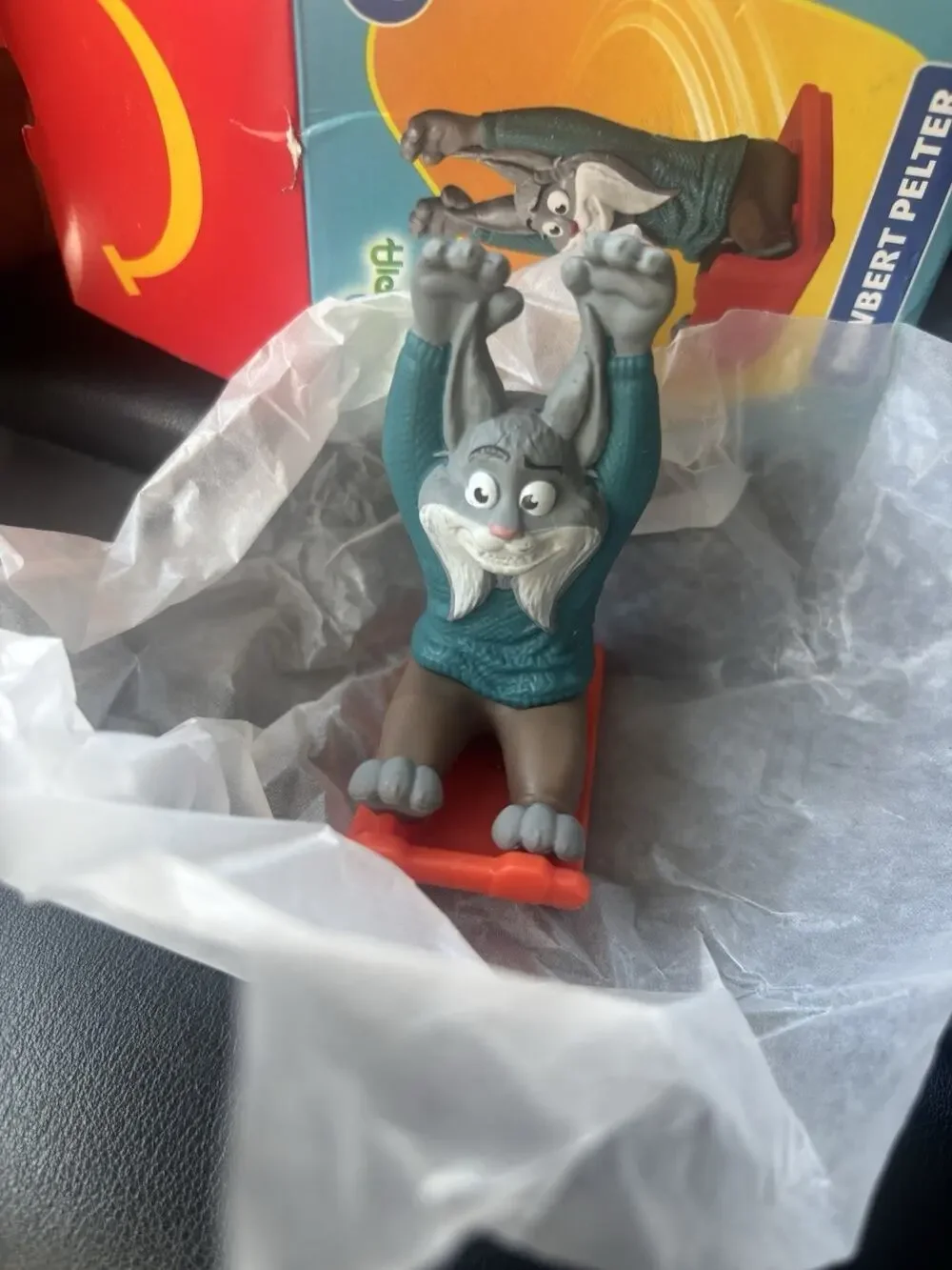 Zootopia 2 McDonalds Happy Meal Toy Figure - Pawbert On Sled - No Box Fast Ship